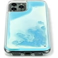 thumbnail image 2 of HAHDAXIA Liquid Fluorescent Case for iPhone 12 Pro Max,Luxury Fun Glow in The Darkness Quicksand Clear Hard PC + Soft TPU Bumper Luminous Shockproof Protector (Blue, iPhone 12 Pro Max), 2 of 7