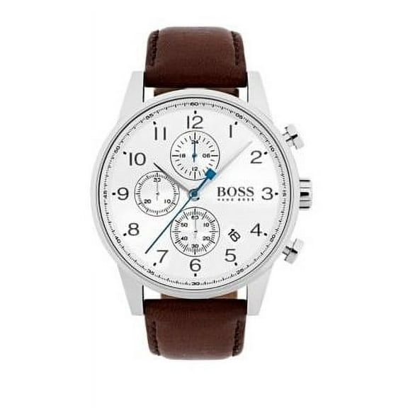 1513495 Brown 44mm Stainless Steel Navigator Men's Watch