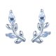 thumbnail image 1 of Generic Earing S925 Silver Ear Studs Mujeres Moda Coreana Templos De Tierras De Hoja De Diamantes Simples Temperamento Literario Clavos para los oídos, 1 of 5