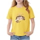 thumbnail image 2 of Blusas y camisas de manga corta con cuello redondo para niños Camiseta de verano de manga corta estampada para niñas Jersey elegante de cuello redondo para niñas Top de algodón para niños, 2 of 6