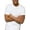 White, variant on 3-6 Pack Men's 100% Cotton Tagless Crew Neck T-Shirt Undershirt Tee (Small, White, 3 Pack)