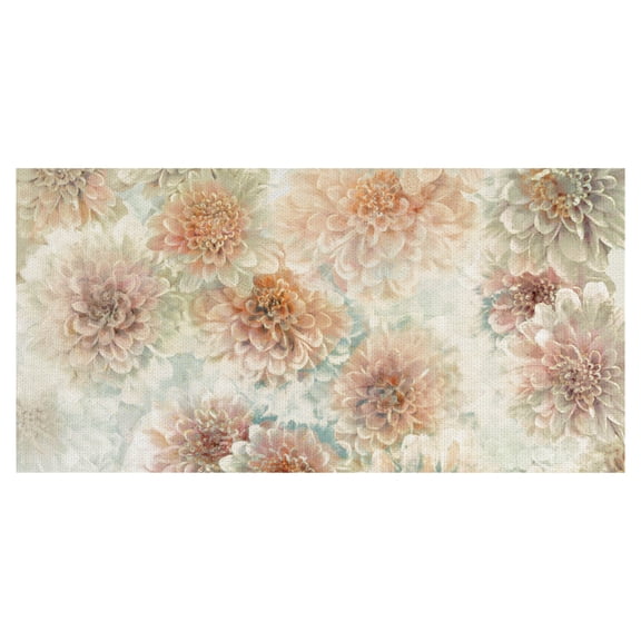 Masterpiece Art Gallery Dahlia Dream Panel By Studio Arts Canvas Art Print 17" x 34"