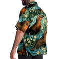 thumbnail image 3 of Platypus Men's Short Sleeve Poplin Shirt - Casual Printed Button Down Short Summer Beach Shirts Unisex940, 3 of 6