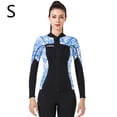 thumbnail image 2 of Vela de buceo 3mm Tops de traje de neopreno Premium neopreno Tits UV Protección de UV Buceo de buceo Canoa Scuba para aeróbicos de agua Snorkeling Blue S Noticed OD003290-06, 2 of 7