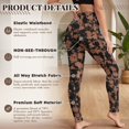 thumbnail image 4 of SEANATIVE High Waisted Leggings for Women Brown Black Tie-dye, 3XL, 4 of 6