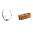 thumbnail image 1 of Portabotellas de vino,Soporte para botellas de vino,soporte para botellas de vino,estante de hierro,Estuche para pañuelos de escritorio,Caja de pañuelos faciales de papel retro de madera,Tapa, 1 of 8