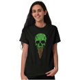 thumbnail image 2 of Cool Melting Skull Ice Cream Cone Men's Graphic T Shirt Tees Brisco Brands S, 2 of 4