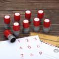 thumbnail image 5 of Unique Bargains 16mm Number Stamps Character Numeral 7 Plastic Self Inking for Classroom Scrapbooking, Red, 5 of 5