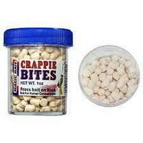 Magic Bait Crappie Bites Fishing Bait, White, 1 oz