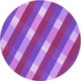 thumbnail image 1 of Ahgly Company Indoor Round Patterned Heliotrope Purple Area Rugs, 8' Round, 1 of 1