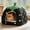 Black, variant on Seyotauo Strawberry Hideout Bed Washable Warm Plush House for Small Animals, Soft Breathable Hideaway Hut with Fleece Lining for Chinchilla, Inside Dog House Large Space