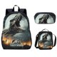 thumbnail image 1 of DOUBLEPING Niños Adolescente Jurassic World Mochila Dinosaurio Bolsa Escolar De Almuerzo Para Estuche Para Lápices Combo, 1 of 4