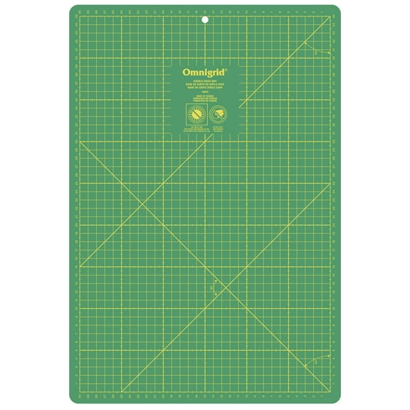 Omnigrid 12" x 18" Double Sided Cutting Mat with Grid