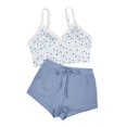 thumbnail image 1 of Conjunto de pijama SweatyRocks de verano y pantalones cortos para mujer, 1 of 7