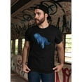 thumbnail image 2 of Blue Velociraptor Doodle Tee Men's -Image by Shutterstock, 2 of 4