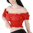 thumbnail image 3 of 1 Set 1/6 Action Figure Exquisite Unique Realistic Creative Shirt Unique Design DIY Accessory Detachable Costume for 12inch Figure red, 3 of 9