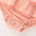 thumbnail image 4 of Newborn Baby Girls Romper Ruffle Jumpsuit Bodysuit One-Piece Cotton Linen Outfits Clothes, 4 of 6