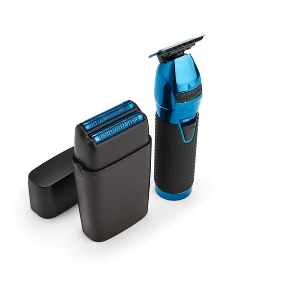 BaBylissPRO Limited Edition LimitedFX Trimmer & Double-Foil Shaver Prepack (Black   Blue)