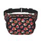 thumbnail image 1 of Balery Red Rose Flower Mochila Cinturón para Mujeres y Hombres, Bolsa de Cintura Impermeable de Doble Capa con Correa, 1 of 9