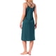 thumbnail image 3 of INSPIRAR CHIC Vestido de dormir para mujeres de satén sin mangas con doble tirante espagueti, espalda cruzada, sexy, escote en V, midi, bata de noche, S azul, 3 of 6