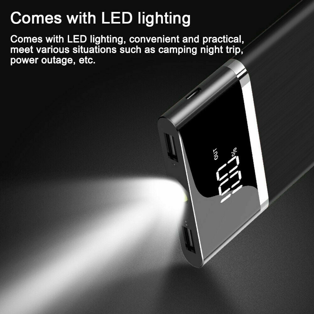 Ultra-thin Portable External Battery Huge Capacity Power Bank 10000mAh Charger