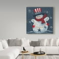 thumbnail image 3 of Trademark Fine Art 'Snowman With Top Hat' Canvas Art by Beverly Johnston, 3 of 3