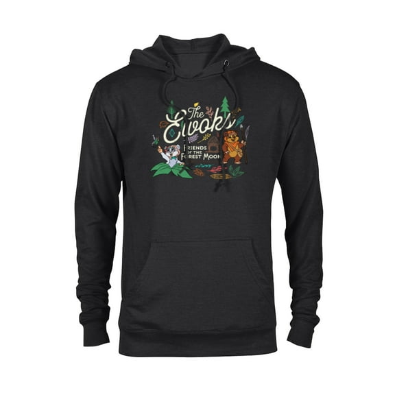 Star Wars The Ewoks Friends of the Forest Moon - Pullover Hoodie for Adults - Customized-Black