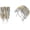 Gold & Silver, variant on Two Tone Earrings for Women Gold and Silver Crossover Half Hoop Statement Earring Designer Stud Earrings