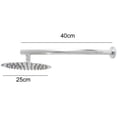 thumbnail image 5 of Regadera Redonda de 25cm Cromado con Brazo Redondo Y Manerales A00 ECO, 5 of 5