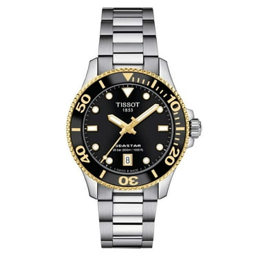 Tissot T1202102105100 Unisex Seastar 1000 Black Dial Quartz Watch