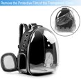 thumbnail image 3 of Mochila para mascotas BEIKOTT con forma de conejito para gatos y perros, para viajes, color negro, 3 of 7