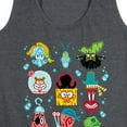 thumbnail image 3 of SpongeBob SquarePants - Grid - Women's Racerback Tank, 3 of 6