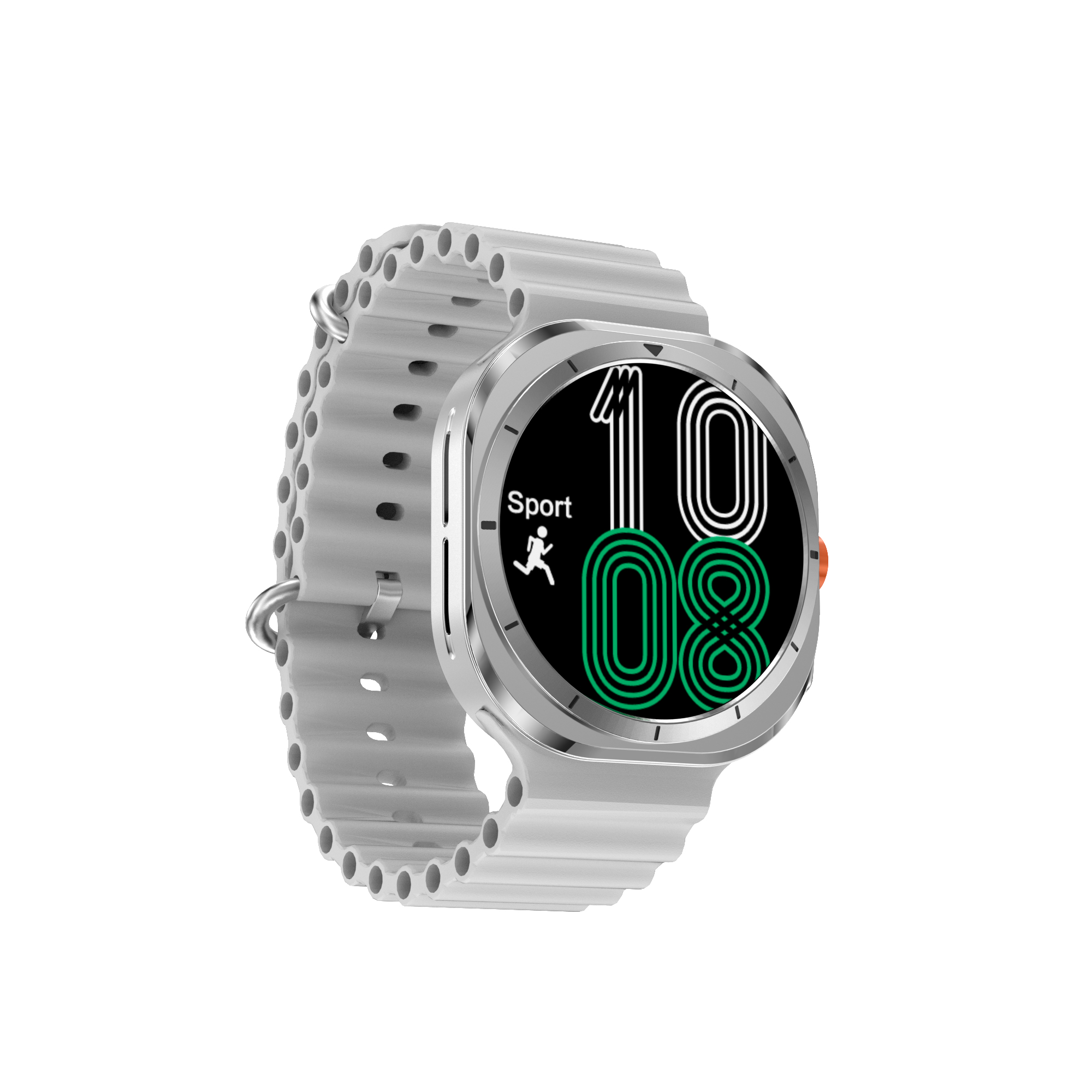 E EYAFA Smart Watch DT Ultra Mini,1.32 inch HD Screen,4GB Memory,Bluetooth Call Smart Watch for Men and Women-White