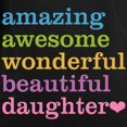 thumbnail image 3 of CafePress - Amazing Daughter Women's Long Sleeve Dark T Shirt - Women's Long Sleeve Graphic Tee Casual Fit, 3 of 4