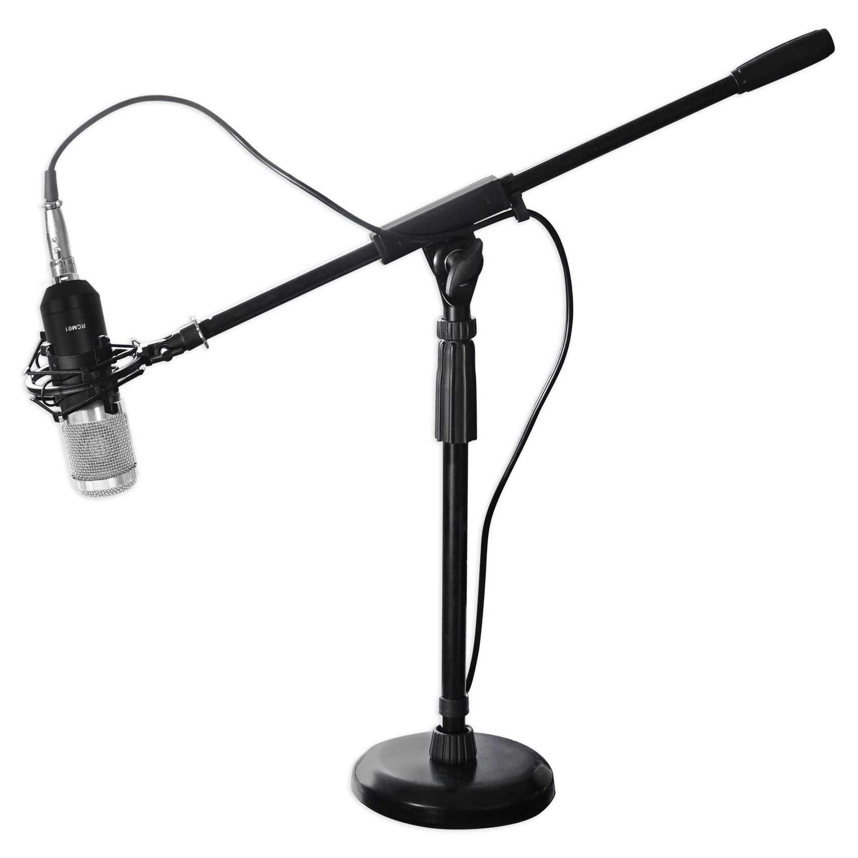 Rockville RCM01 Pro Studio Recording Condenser Microphone Mic+Metal Shock Mount 