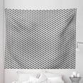 thumbnail image 1 of Grey Chevron Tapestry, Geometric Pattern Triangles in Zigzag Shaped Forms Print, Fabric Wall Hanging Decor for Bedroom Living Room Dorm, 5 Sizes, Pearl Charcoal Grey, by Ambesonne, 1 of 1