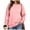 Pink, variant on Women's Fashion Oversized Plain Sweatshirt Soft Fleece Lined Crew Neck Long Sleeve Loose Pullover Casual Fall Winter Daily Outfits Yellow