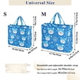 thumbnail image 2 of FORMRS Womens Corduroy Tote Bag Crossbody Shoulder Handbag with Pocket, Blue Bears, 2 of 7