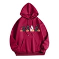 thumbnail image 1 of WEAIXIMIUNG Mode Femmes Hoodies & Sweatshirts 3X Décontracté Col Rond Poche Imprimé Hoodie, 1 of 3