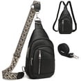 thumbnail image 1 of Bolso bandolera MYHOZEE unisex de piel sintética antirrobo, 1 of 9