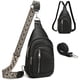 thumbnail image 1 of Bolso bandolera MYHOZEE unisex de piel sintética antirrobo, 1 of 9