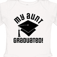 thumbnail image 4 of Inktastic My Aunt Graduated Niece Nephew Boys or Girls Long Sleeve Baby Bodysuit, 4 of 5