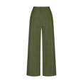 thumbnail image 6 of ZyeKqe High Waisted Business Casual Pants for Women Straight Wide Leg Dress Pants Office Work Trousers, 6 of 7