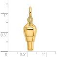 thumbnail image 5 of 14K Yellow Gold 3-D Swivel w/Shackle Bail Charm - 36.1mm, 5 of 7