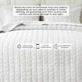 thumbnail image 4 of Gauze Wave Stitched Quilt Set With Shams - Great Bay Home (Twin / Twin XL, White), 4 of 6