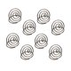 thumbnail image 1 of 10 soportes redondos creativos de acero inoxidable para notas, blocs de notas, números de mesa, clips para menú (plateados), 1 of 5