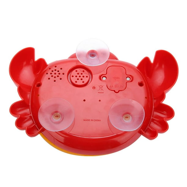 Spptty Bain de bulles de bain, forme de bulle de dessin animé automatique  en forme de crabe 12 chansons de bébé enfants enfants drôle douche jouet de  bain, jouet de bain bébé 