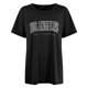 thumbnail image 4 of Camiseta informal de cuello redondo estampada para mujer: top de manga corta de verano de suave mezcla de algodón, 4 of 4