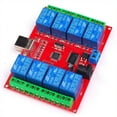thumbnail image 6 of 12V USB 8 Channel Controlled Relays Module Board Programmable Computer Control USB Relays for Automation Robotics, 6 of 8