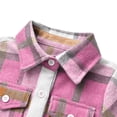 thumbnail image 4 of Baby Boys Girls Long Sleeve Plaid Jacket Toddler Kids Button Down Shirt Fall Coat 3-8T, 4 of 9